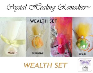 Wealth Set Crystal Healing Remedies - www.jelila.com