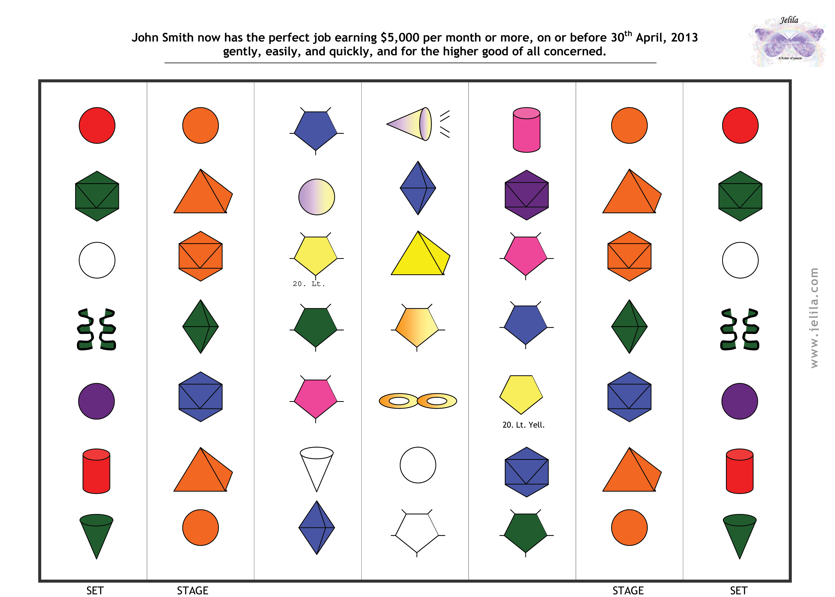 What Colours do You Need?  Light Language Grid - Sets the Colours in Your Aura for Healing and Manifestation - www.jelila.com