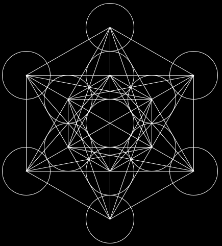 Metatron's Cube - 13 circles joined to form all the Platonic Solids - Jelila - www.jelila.com