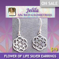 Want some cool Flower of Life Silver Earrings?  The Sacred Shape on which Metatron is based? - Jelila - www.jelila.com