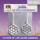 Want some cool Flower of Life Silver Earrings?  The shape on which Metatron is based? - Jelila - www.jelila.com