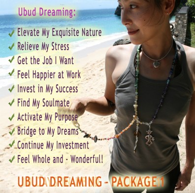 UBUD DREAMING - PACKAGE 1 - Online or In Person Healing Sessions with Jelila - www.jelila.com
