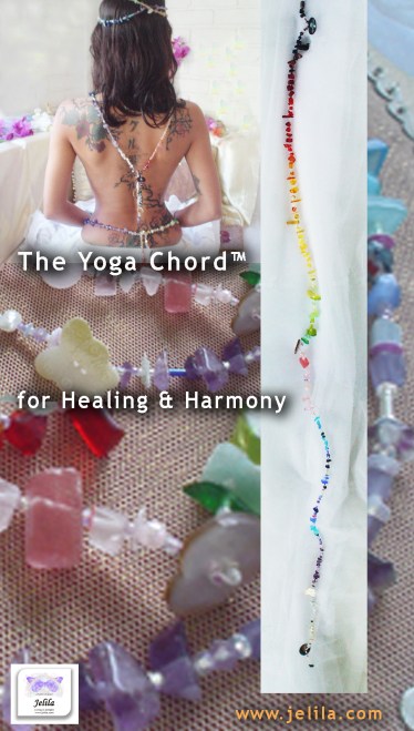 Can Crystals Harmonise and balance you naturally?  Yoga Chord. 1.2m of beautiful rainbow crystals, programmed to harmonise you as you wear it.  Jelila - www.jelila.com