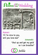 How do you feel about your DNA being stolen - Annunaki vs Human image by Jelila from Alien Wedding - Book on Amazon - www.jelila.com