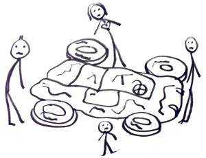 Are four key areas of your life - 4 wheels of your car - all pumped up and going in the same direction?  The Gift of Harmony - Jelila - www.jelila.com