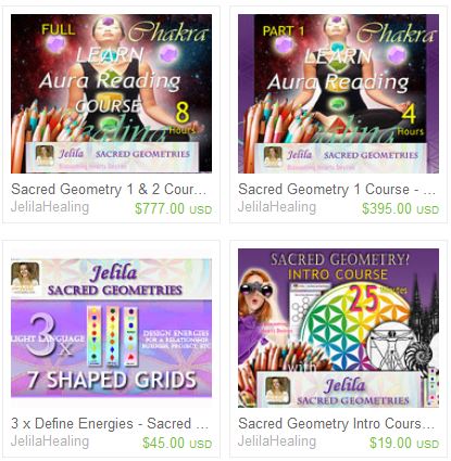 Sacred Geometry, Advanced and Intermediate Light Language Grids for Manifestation and Healing, Courses in Light Language and Aura Reading - Jelila - www.jelila.com